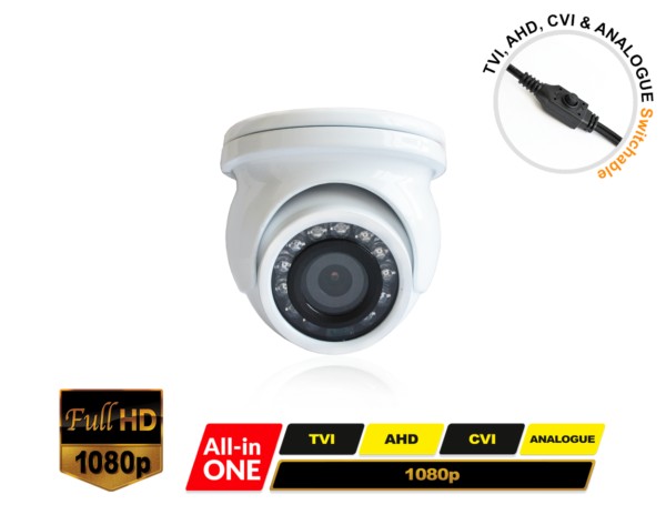RV222UNI Verox All in one Vandal-proof Eyeball Mini CCTV Camera