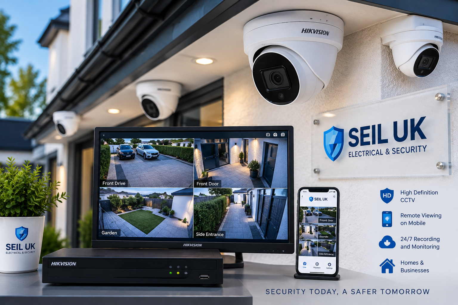 SEIL-UK-CCTV-Installation-Hounslow-Hikvision SEIL UK CCTV installation in Hounslow with Hikvision cameras and remote viewing