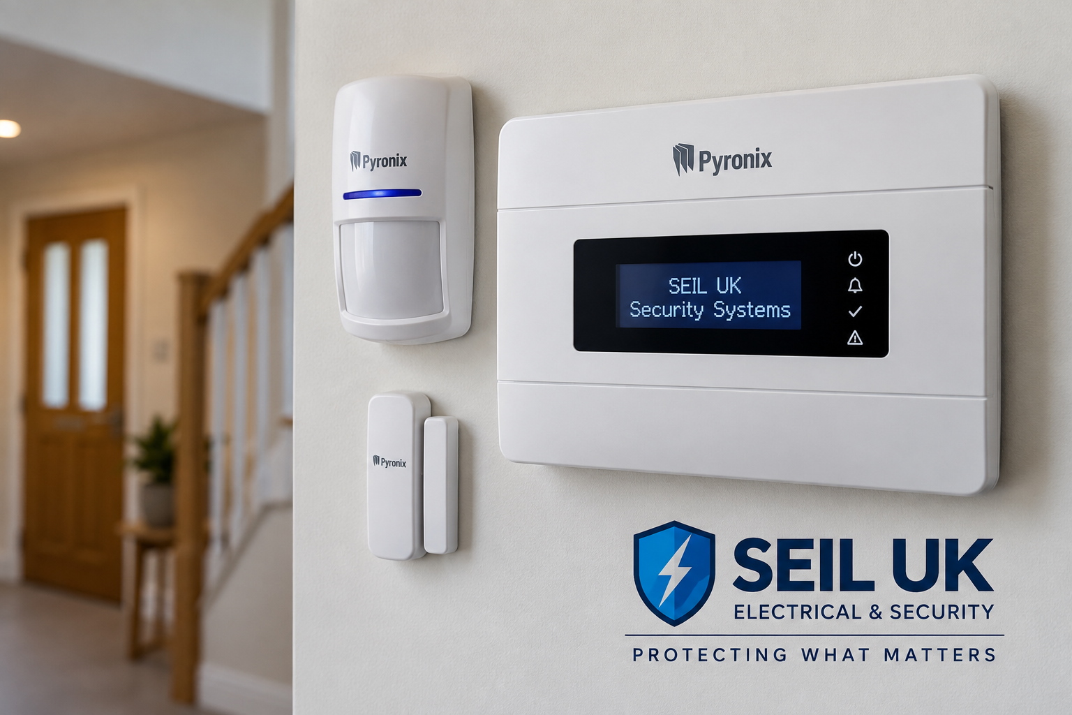 SEIL-UK-Pyronix-Intruder-Alarm-Installation-Hounslow SEIL UK Pyronix intruder alarm installation for homes and businesses in Hounslow and London.